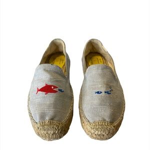 Soludos by Mary Matson Light Blue Denim Fish Women's Size 7